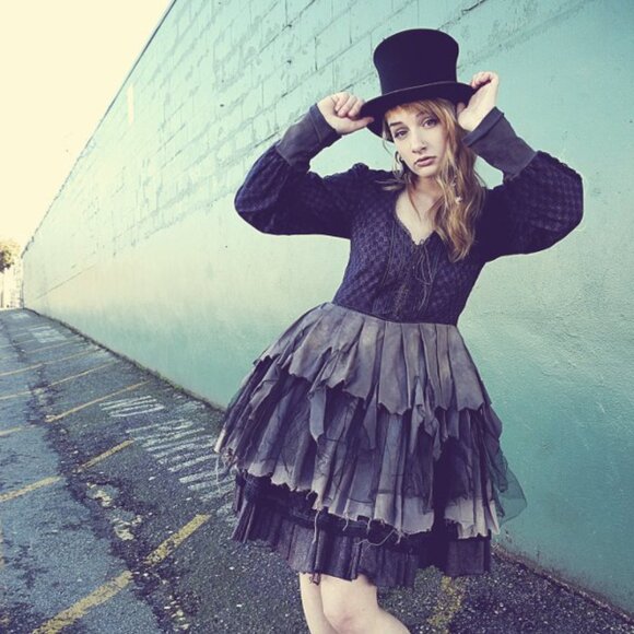 Wearydrearies Distressed Burning Man Fairy Dress with Corsetted Bodice - Picture 7 of 7